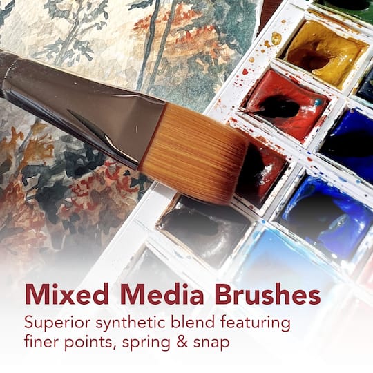 Princeton™ Velvetouch™ Series 3900 Long Handle Filbert Brush